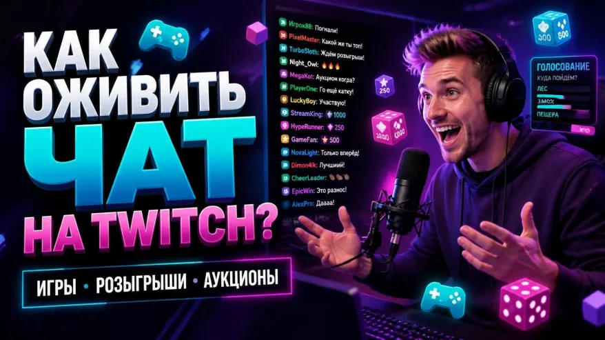 Как повыстить активность чата на стриме